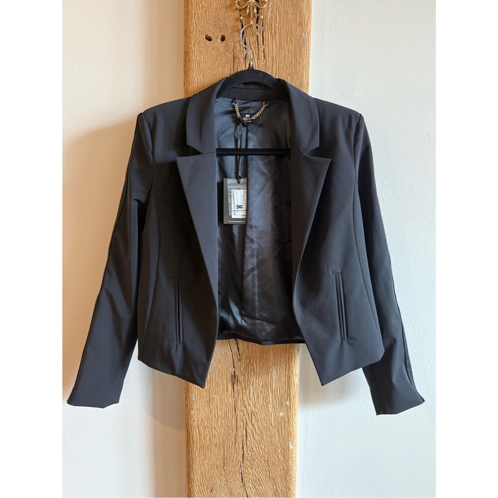NWT Elisabetta Franchi Cropped Blazer Jacket